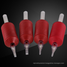 Red 25mm Cheap Disposable Tattoo Tube with Clear Tip Dt-17.2